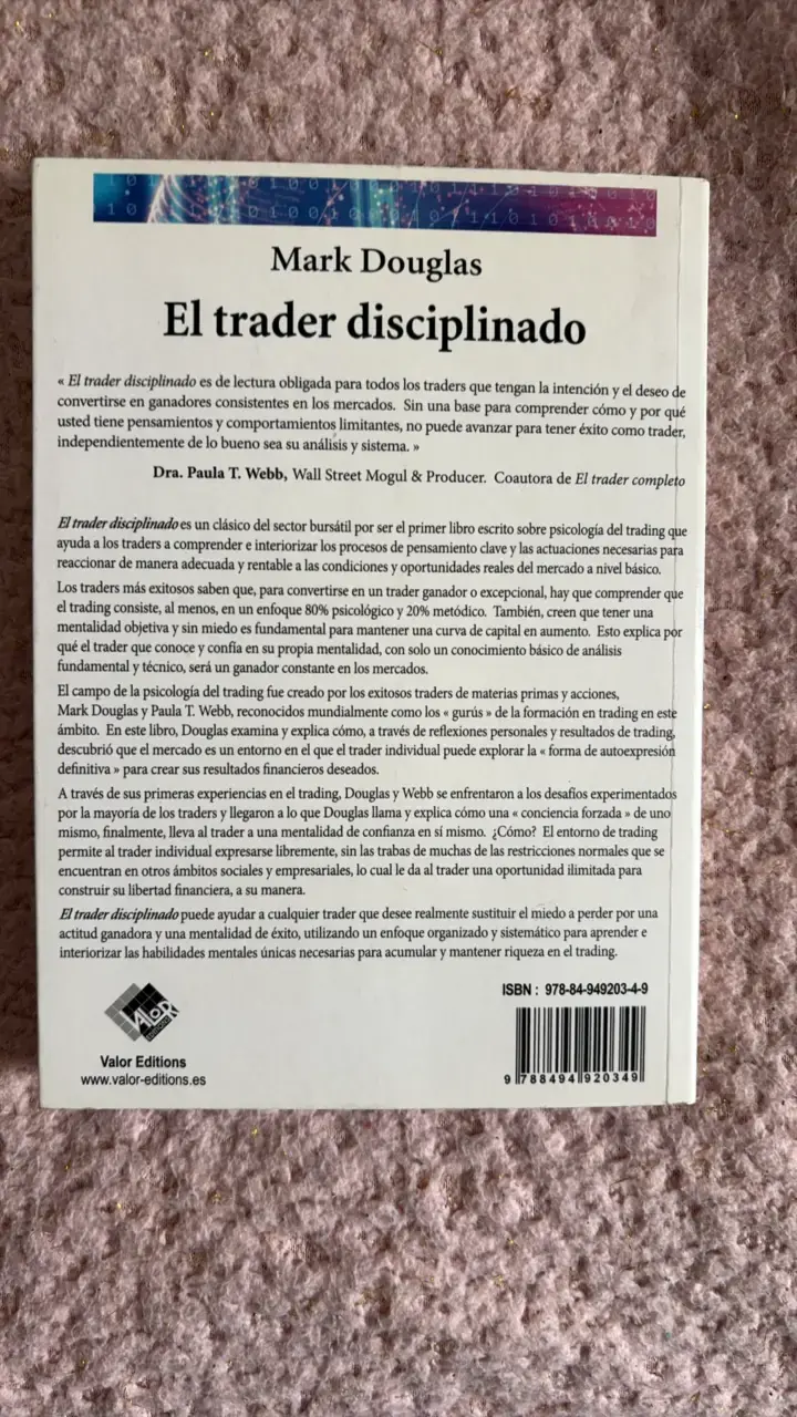Libro El Trader Disciplinado de Mark Douglas - 2