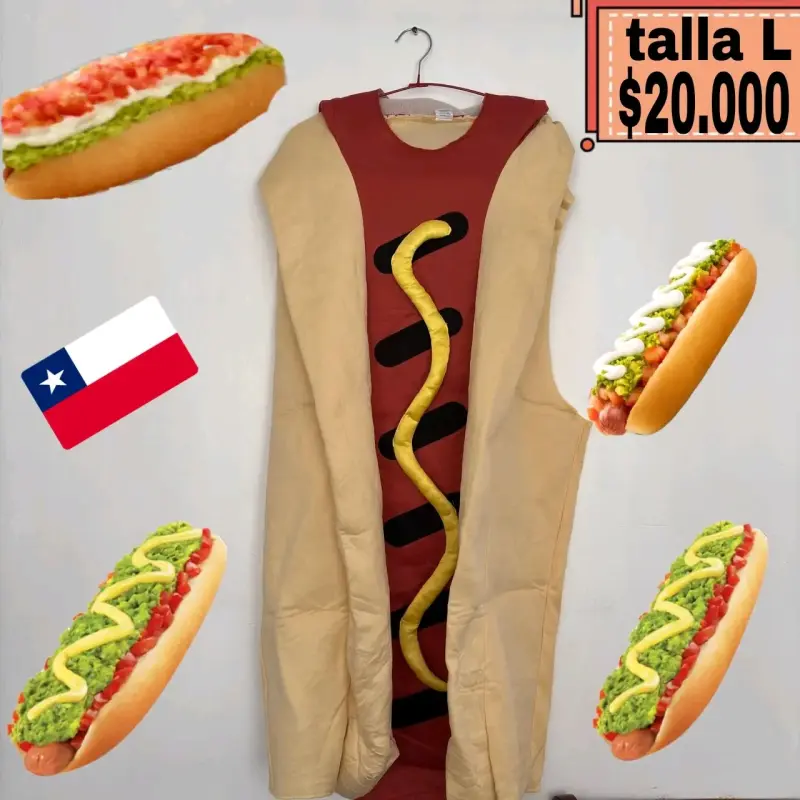Disfraz de Hot Dog para Adulto Talla L - 1