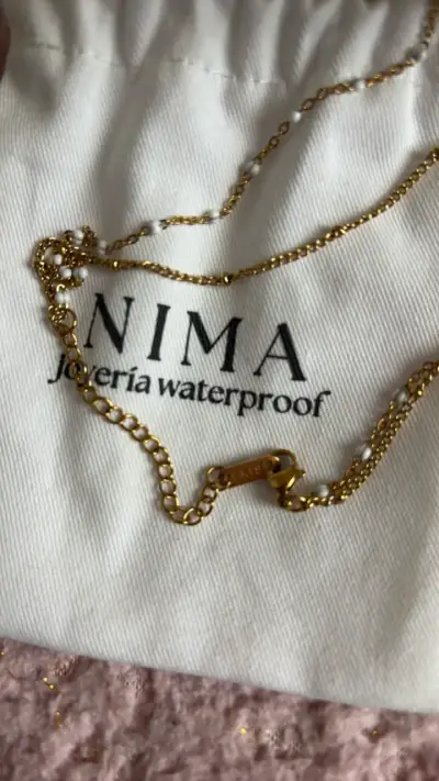Collar de cadena dorada Nima impermeable - miniatura 2
