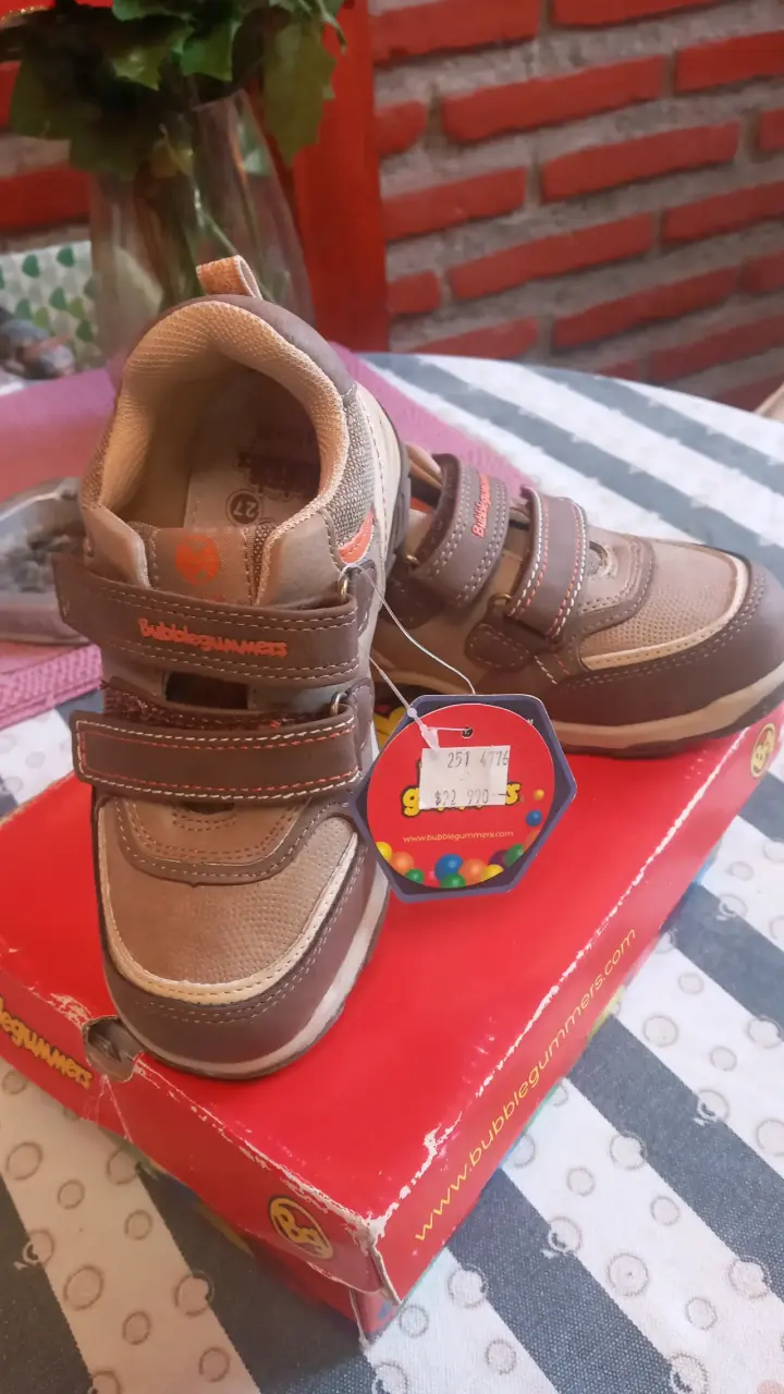 Zapatillas Bubblegummers para niños color marrón - 3