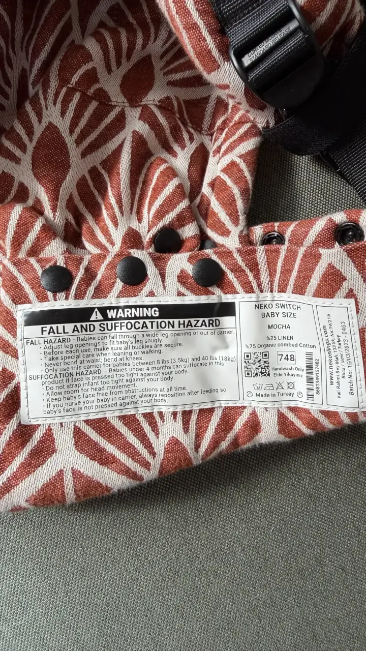 Mochila portabebé Neko Switch diseño Mocha - 2