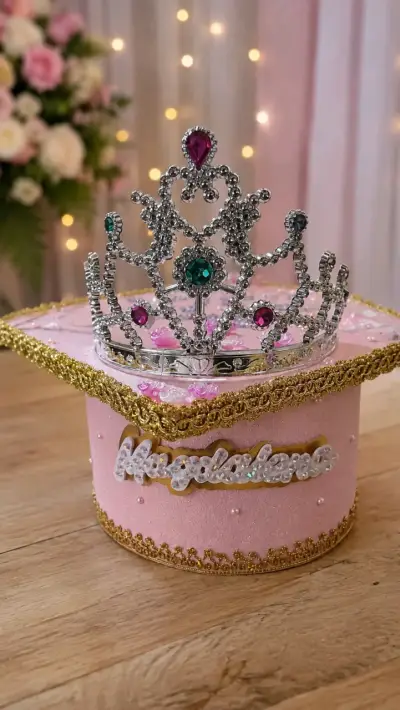 Birrete de Graduación Personalizado con Corona y Diamantes - miniatura 4