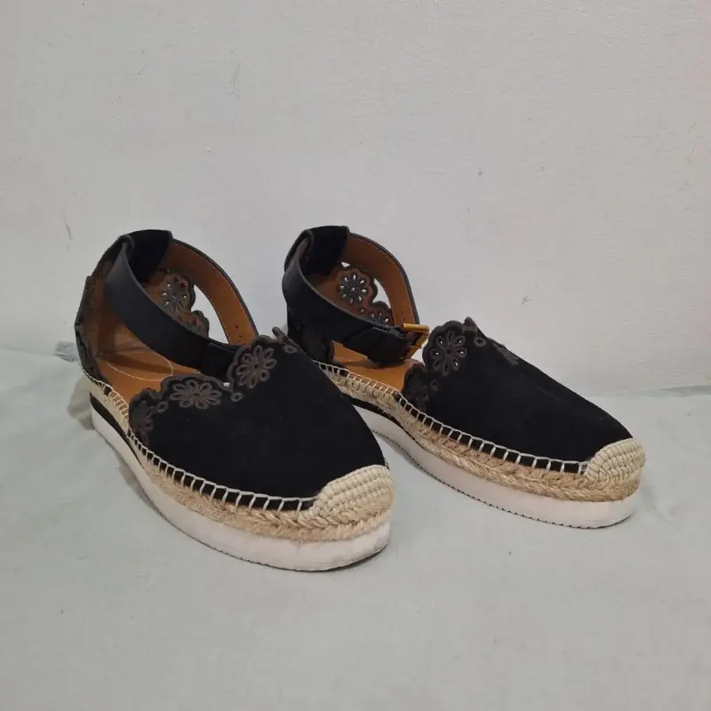 Alpargatas negras con diseño floral See By Chloe - 1