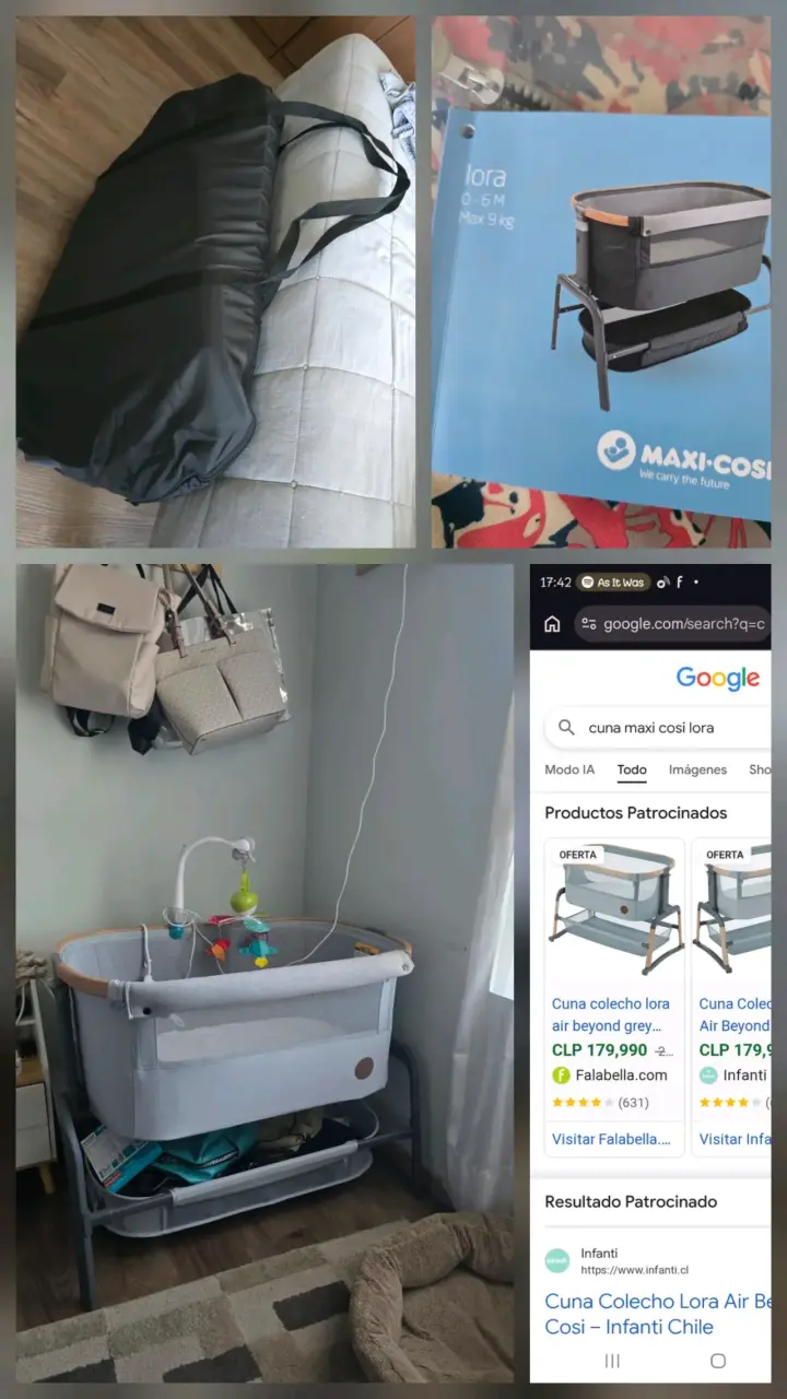 Cuna colecho Maxi-Cosi Lora gris - 6