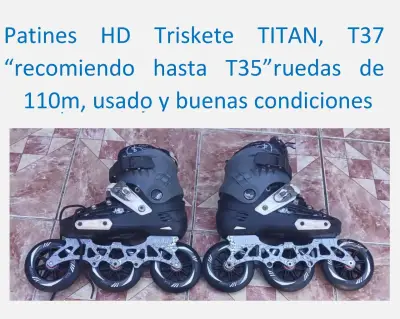 Patines HD Triskete Titan Talla 35 en buen estado - miniatura 1