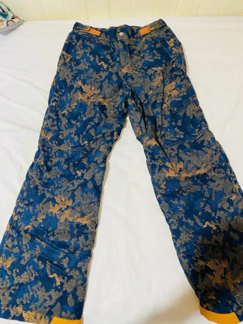 Pantalones de nieve Columbia camuflados azules - 1