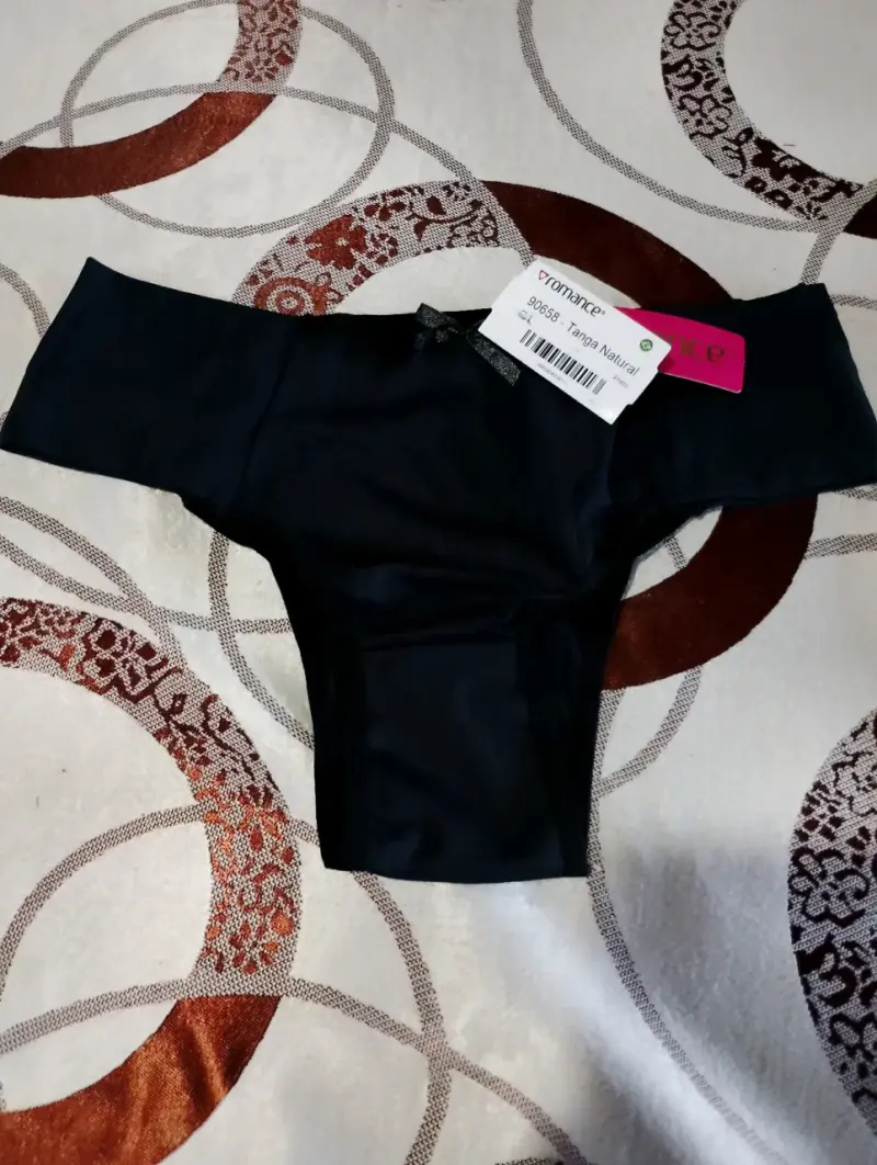 Calzón negro de encaje para mujer - 6