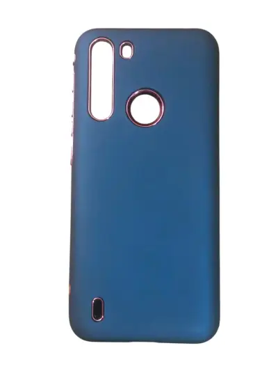 Carcasa protectora azul para Motorola one fusión - miniatura 1