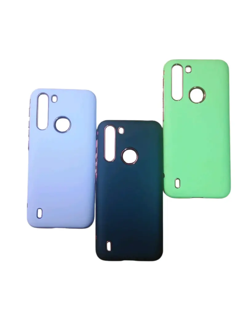 Carcasa protectora azul para Motorola one fusión - 2