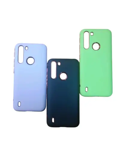 Carcasa protectora azul para Motorola one fusión - miniatura 2