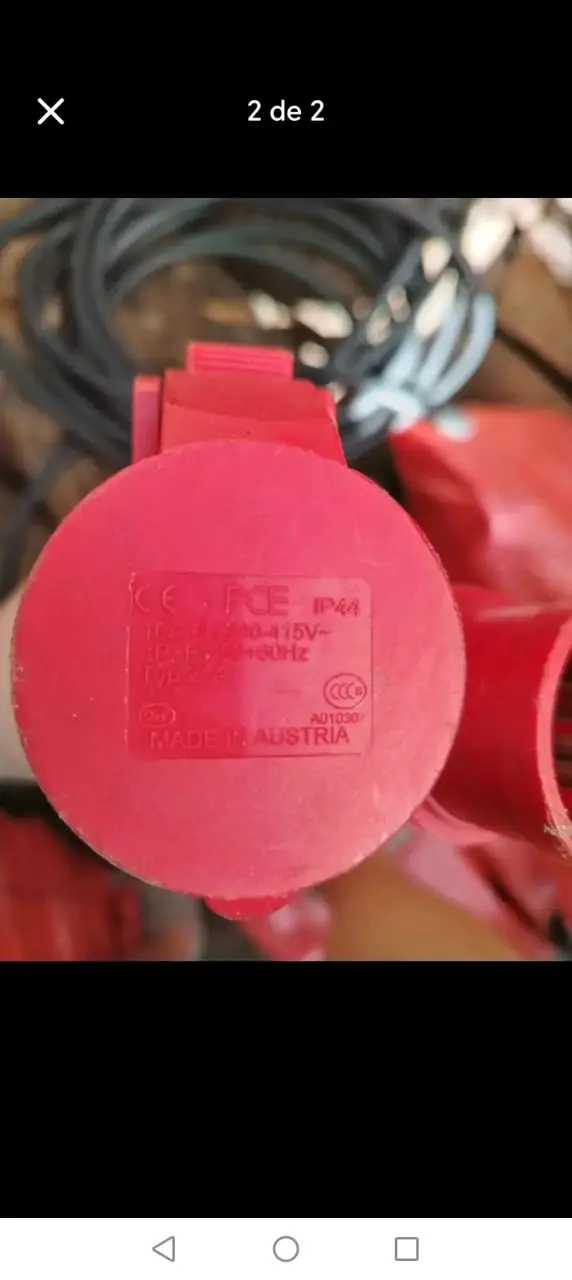 Alargador industrial trifasico PCE rojo - 2