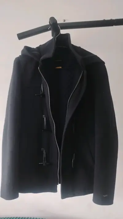 Montgomery azul oscuro con capucha. Talla S hombre - miniatura 1