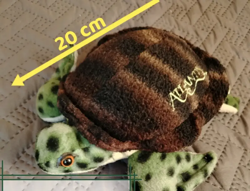 Peluche de tortuga Atlantis 20 cm