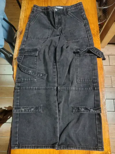 Pantalones cargo negros para niños Eleven - miniatura 1