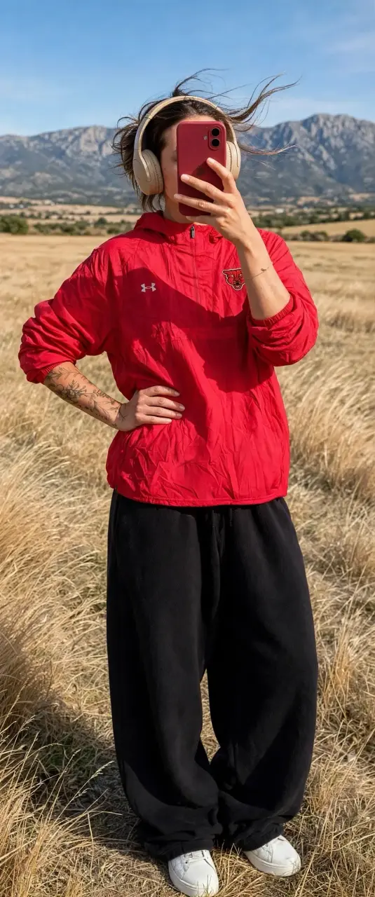 Cortaviento impermeable Under Armour rojo unisex - 2