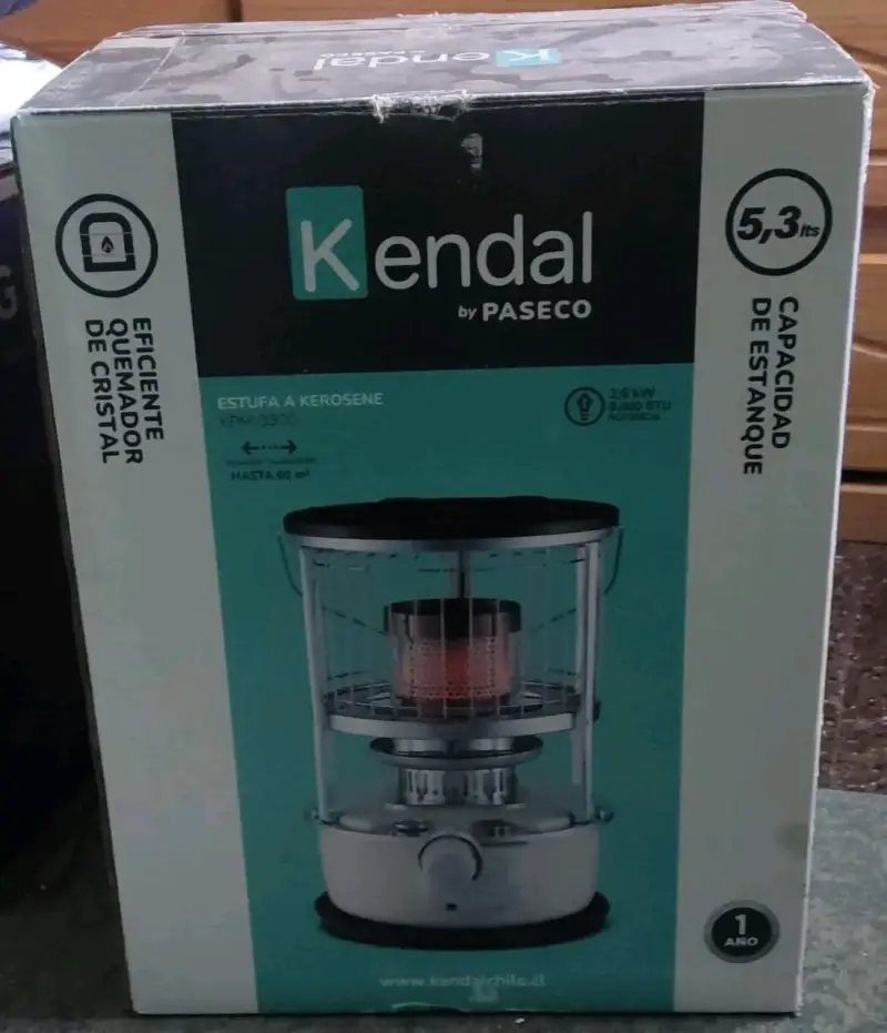 Estufa a kerosene Kendal por Paseco 5.3L