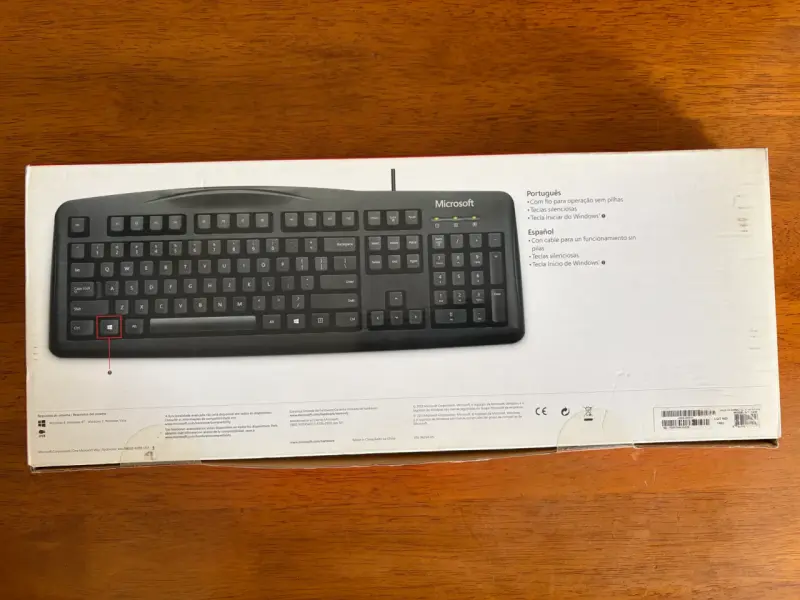 Teclado Microsoft Wired 200 USB Negro - 2