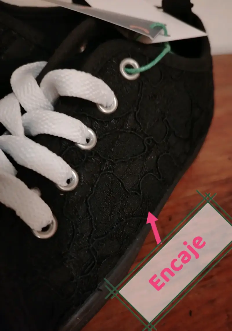 Zapatillas negras para niña talla 32 - 2