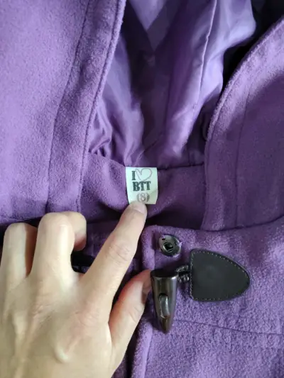 Abrigo morado  talla 8. - miniatura 2