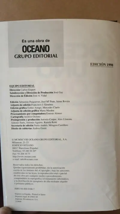 Diccionario Enciclopédico Océano Uno Color 1998 - miniatura 3