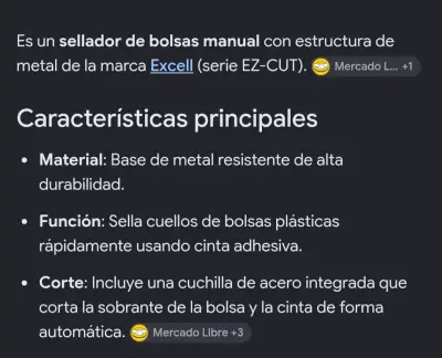 Sellador de bolsas Excell EZ-CUT - miniatura 3