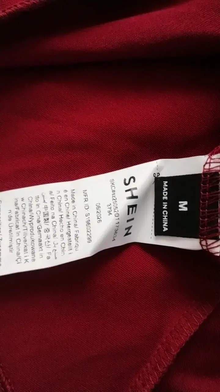 Vestido burdeo con volantes asimétrico nuevo - 2