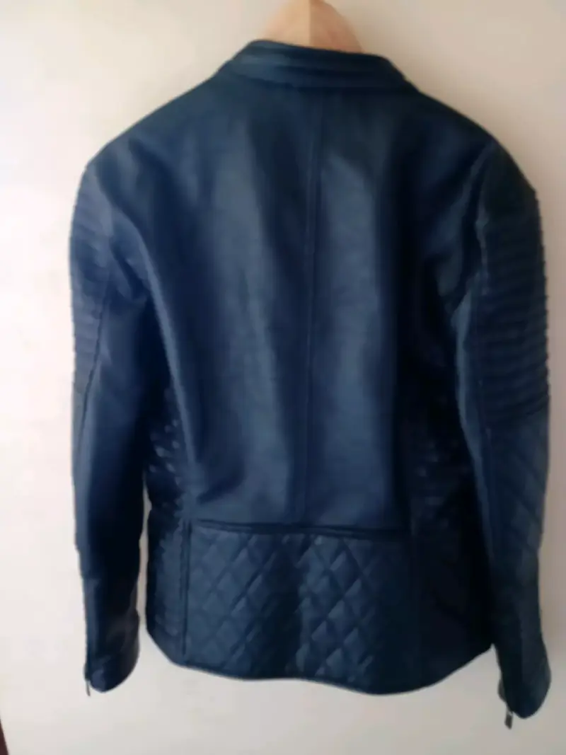 Chaqueta de cuero negra para hombre JJO Collection - 4