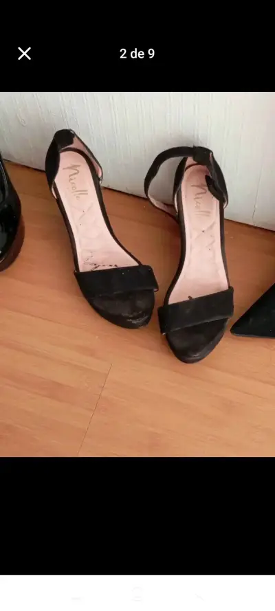 Zapatos de tacón alto negros para mujer - miniatura 3