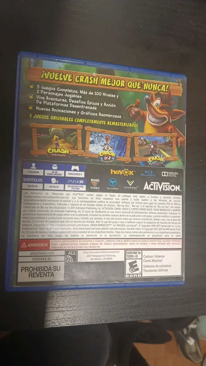 Juego PS4 Crash Bandicoot N. Sane Trilogy - 2