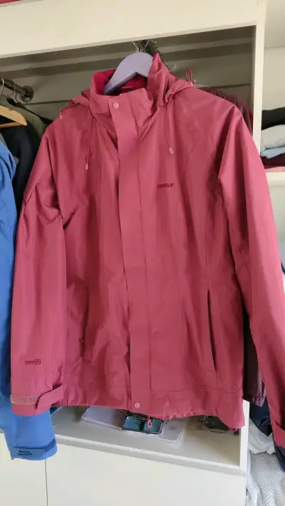 Chaqueta impermeable rosa para mujer Rescue - miniatura 1