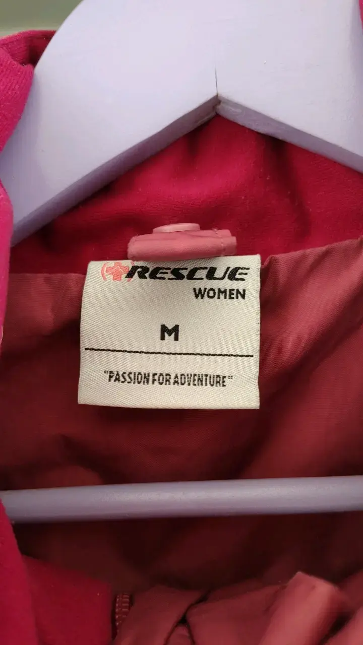Chaqueta impermeable rosa para mujer Rescue - 2