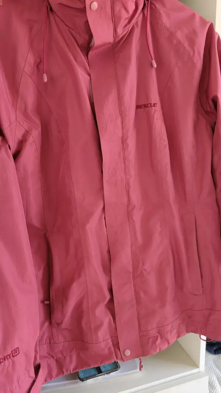 Chaqueta impermeable rosa para mujer Rescue - 3