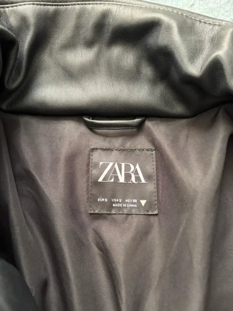 Chaqueta acolchada negra Zara para mujer - 3