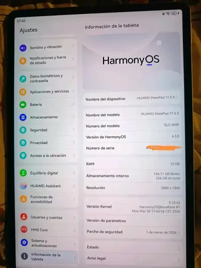 Tablet Huawei MatePad 11.5 S 2026  teclado y lápiz - miniatura 2