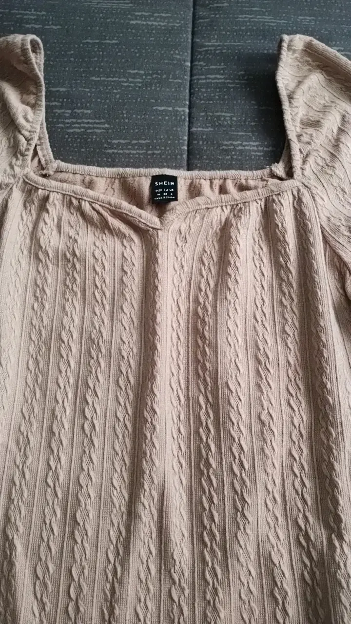 Blusa beige de punto Shein talla M - 2