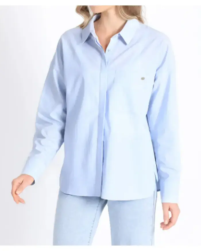 Camisa Celeste de Mujer Casual marca Liolá - 3