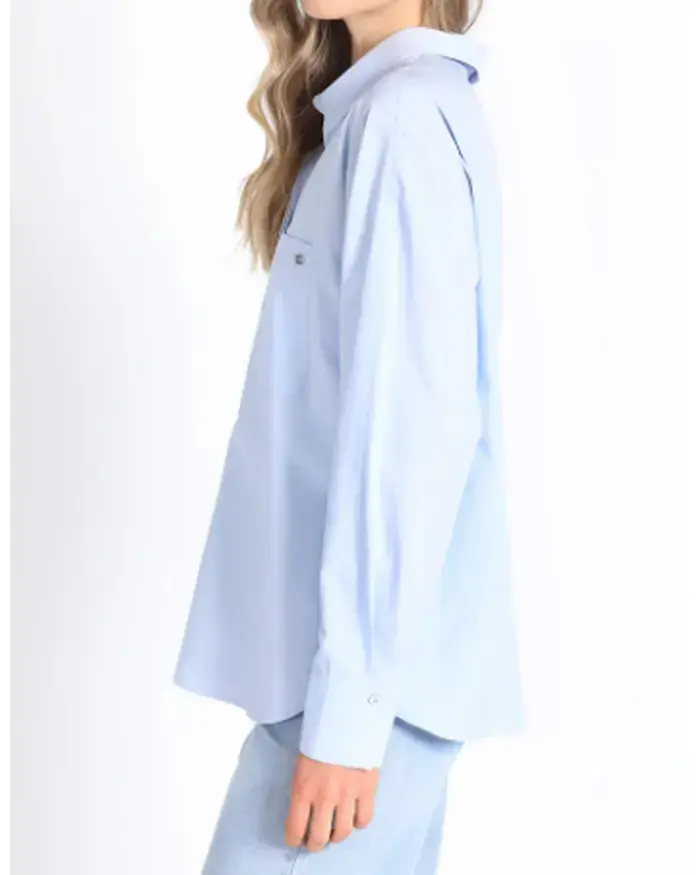 Camisa Celeste de Mujer Casual marca Liolá - 4