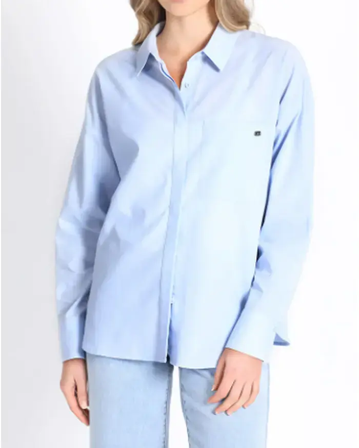 Camisa Celeste de Mujer Casual marca Liolá - 5