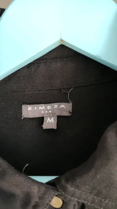 Camisa negra militar Kimera con parches - miniatura 2