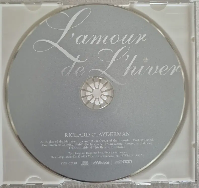 CD Richard Clayderman L'amour de L'hiver - 2