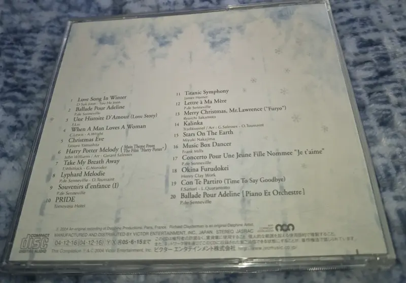 CD Richard Clayderman L'amour de L'hiver - 5