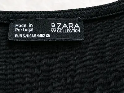 Body negro sin mangas Zara Collection - miniatura 2
