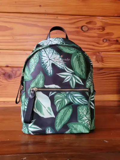 Mochila estampada hojas verde Kate Spade - miniatura 2