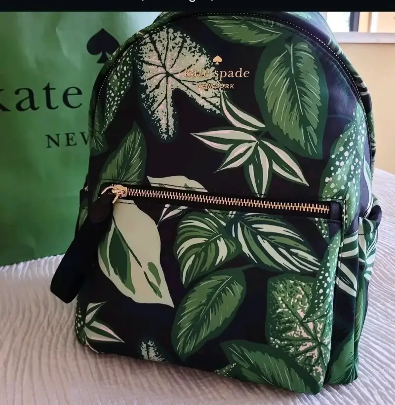 Mochila estampada hojas verde Kate Spade - 5
