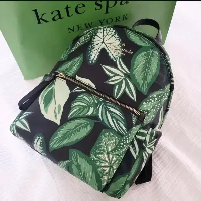 Mochila estampada hojas verde Kate Spade - miniatura 6