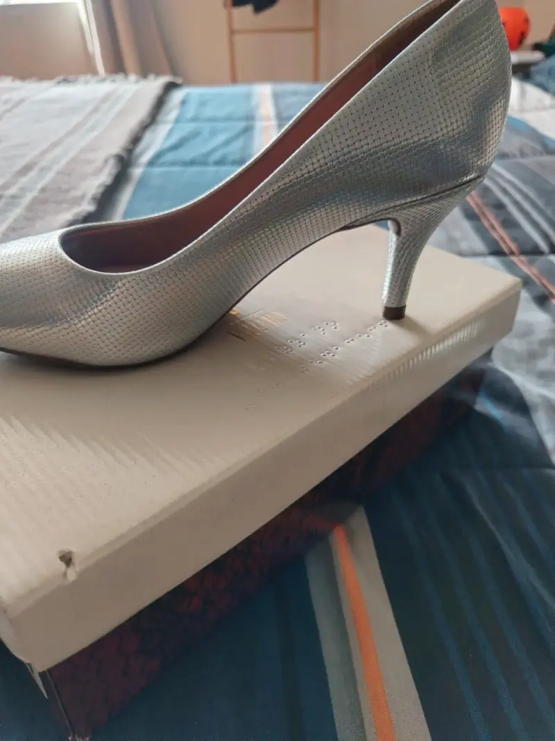 Zapatos de Tacón Plateados Vizzano - 2