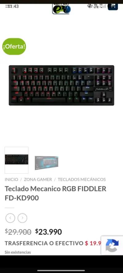 Teclado Fiddler - miniatura 2