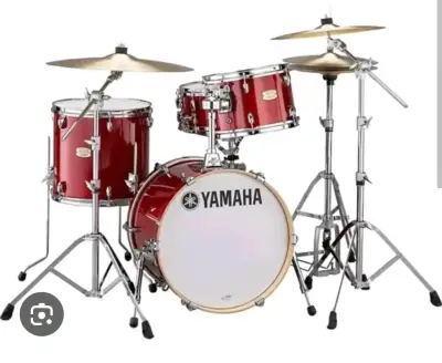 Batería acústica Yamaha roja completa - miniatura 1