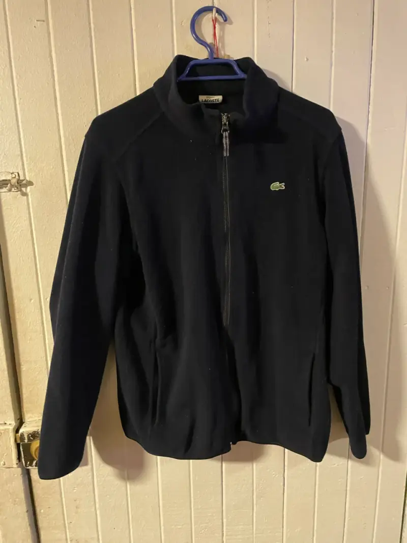 Chaqueta polar negra Lacoste para hombre - 1