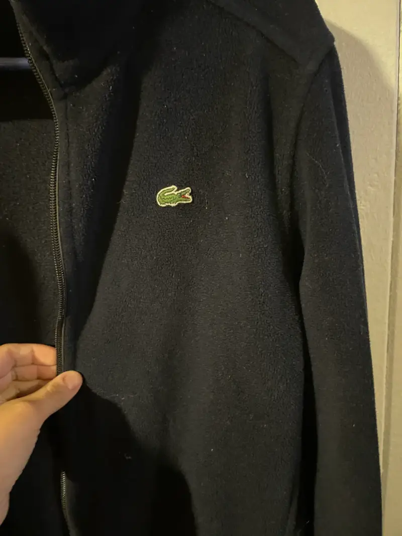 Chaqueta polar negra Lacoste para hombre - 3